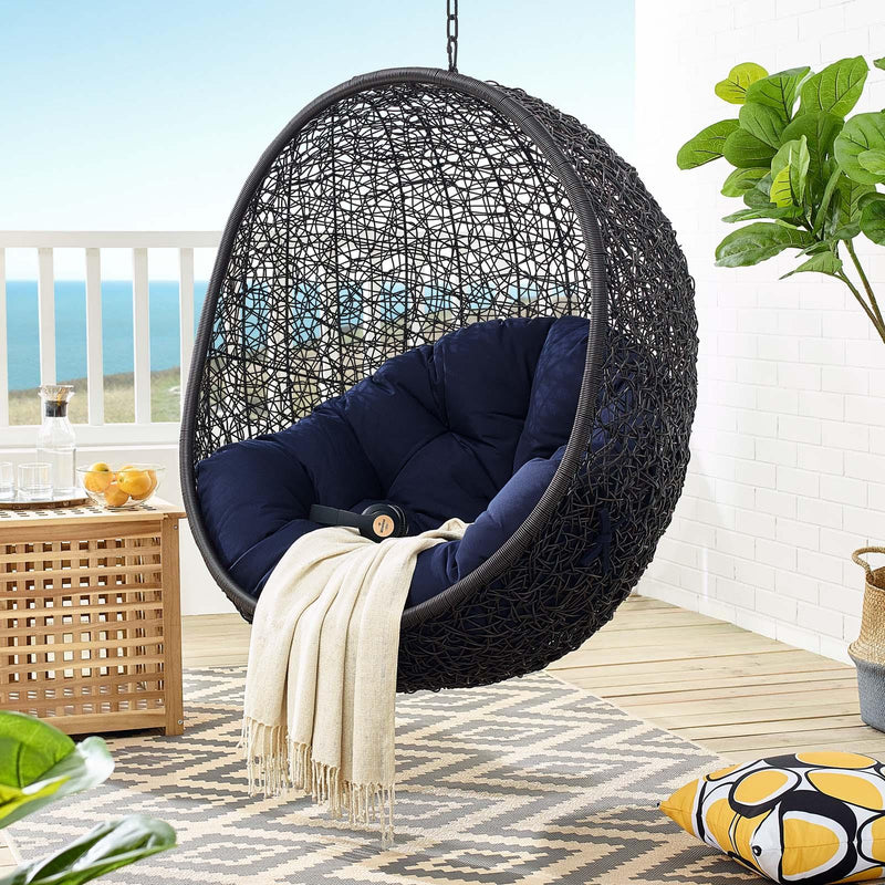 Encase Sunbrella� Fabric Swing Outdoor Patio Lounge Chair Without Stand