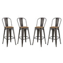 Promenade Bar Stool Metal Set of 4