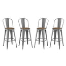 Promenade Bar Stool Metal Set of 4