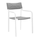 Raleigh Outdoor Patio Aluminum Armchair Set of 2
