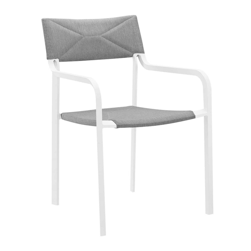 Raleigh Outdoor Patio Aluminum Armchair Set of 2