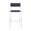 Raleigh Outdoor Patio Aluminum Bar Stool Set of 2