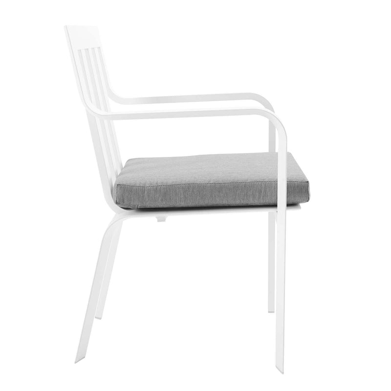 Baxley Stackable Outdoor Patio Aluminum Dining Armchair