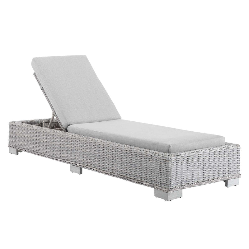Conway Sunbrella� Outdoor Patio Wicker Rattan Chaise Lounge