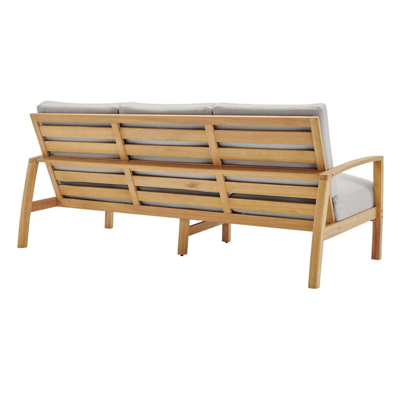 Orlean 5 Piece Outdoor Patio Eucalyptus Wood Set