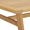 Orlean 57" Outdoor Patio Eucalyptus Wood Dining Table