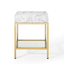 Kingsley 26" Gold Stainless Steel Bathroom Vanity