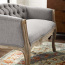 Crown Vintage French Upholstered Settee Loveseat