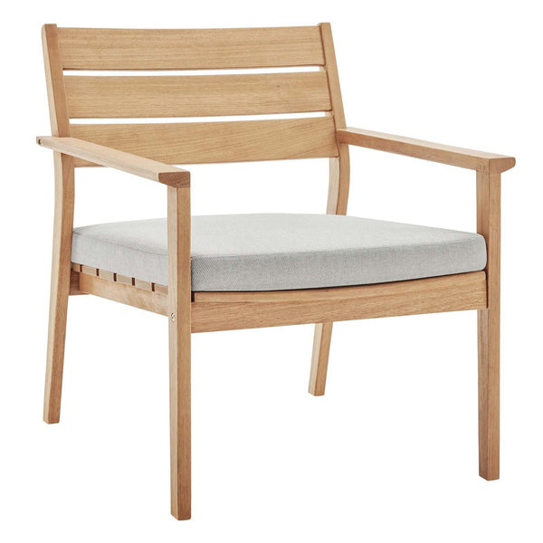 Breton Outdoor Patio Ash Wood Armchair image