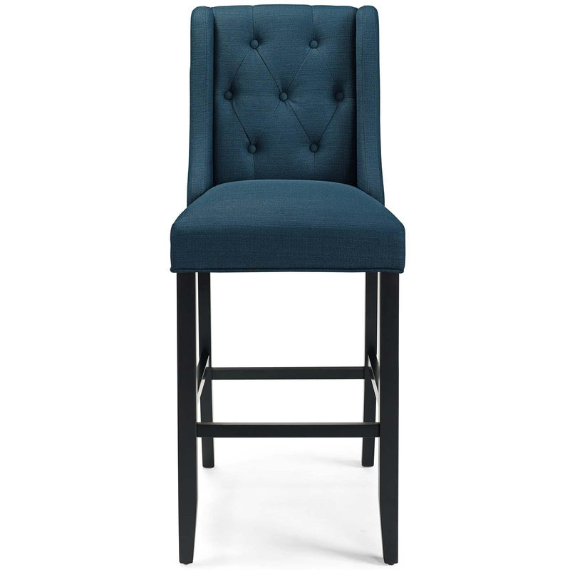 Baronet Tufted Button Upholstered Fabric Bar Stool