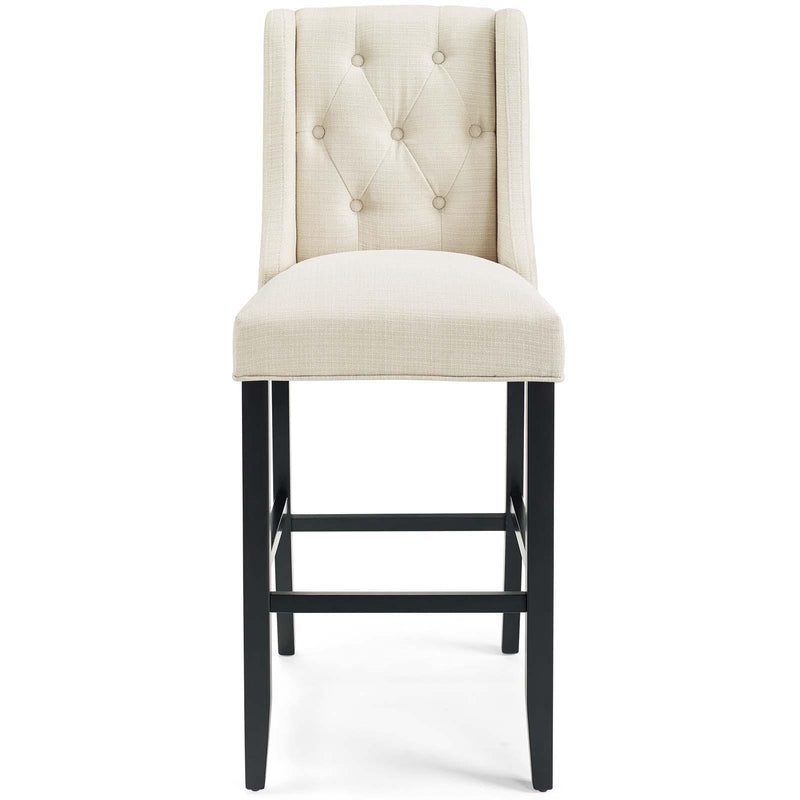 Baronet Tufted Button Upholstered Fabric Bar Stool