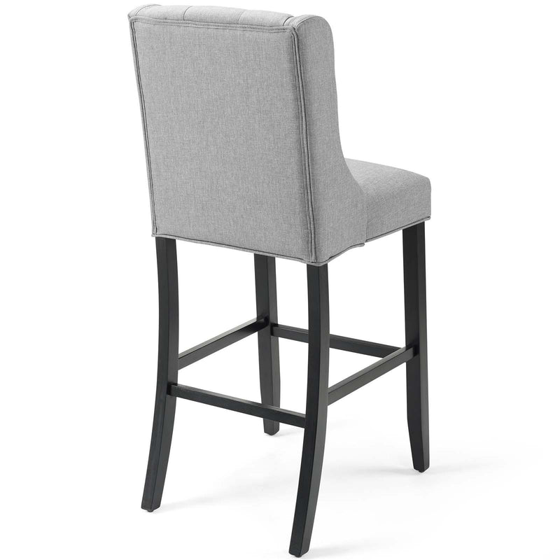 Baronet Tufted Button Upholstered Fabric Bar Stool