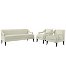 Concur Living Room Set Performance Velvet Set of 3