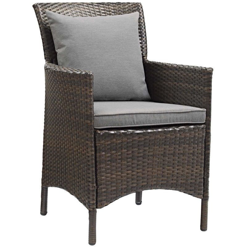 Conduit Outdoor Patio Wicker Rattan Dining Armchair