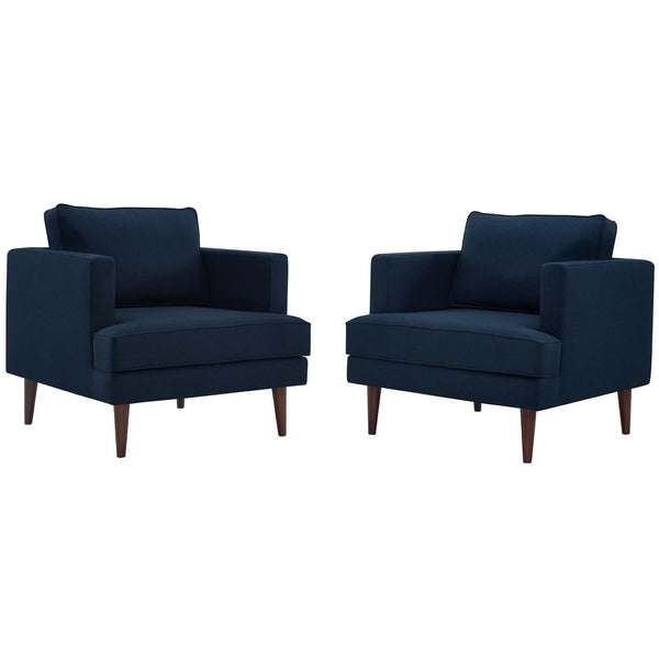 Agile Upholstered Fabric Armchair Set of 2 image