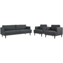 Agile 3 Piece Upholstered Fabric Set