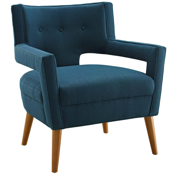 Sheer Upholstered Fabric Armchair image