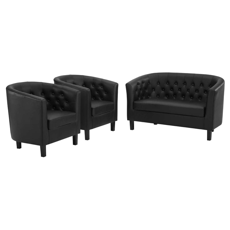 Prospect 3 Piece Upholstered Vinyl Set image