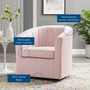 Prospect Performance Velvet Swivel Armchair
