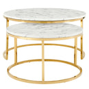 Ravenna Artificial Marble Nesting Coffee Table