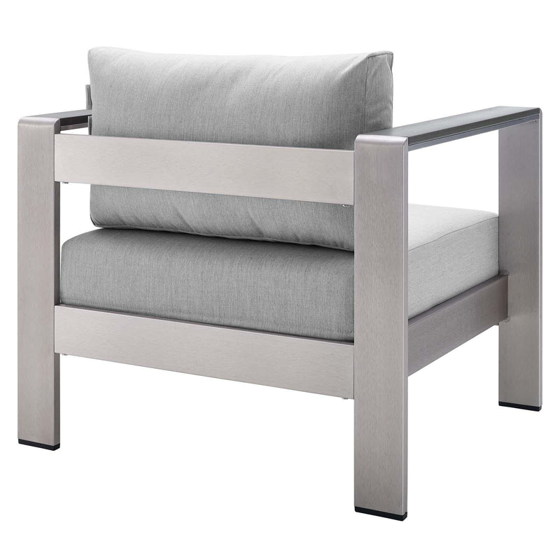 Shore Sunbrella� Fabric Outdoor Patio Aluminum 4 Piece Set