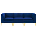Triumph Channel Tufted Performance Velvet 3-Seater Sofa