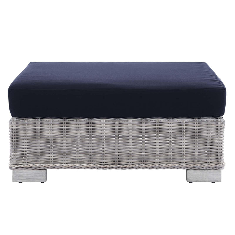 Conway Sunbrella� Outdoor Patio Wicker Rattan Ottoman