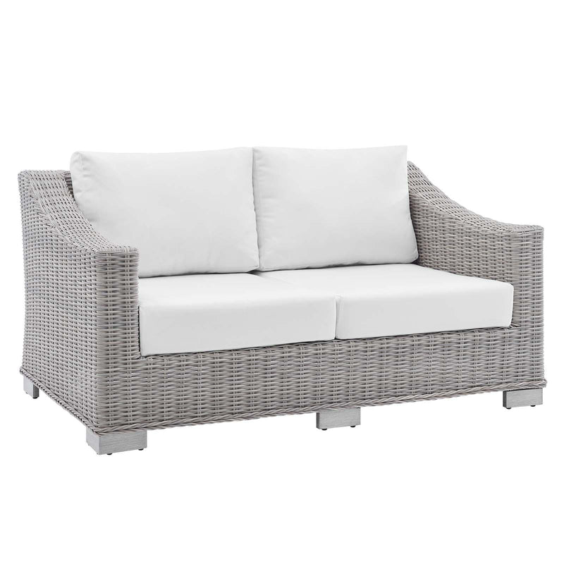 Conway Sunbrella� Outdoor Patio Wicker Rattan Loveseat