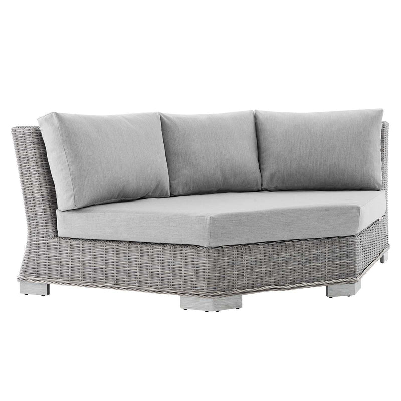 Conway Sunbrella� Outdoor Patio Wicker Rattan Round Corner Chair