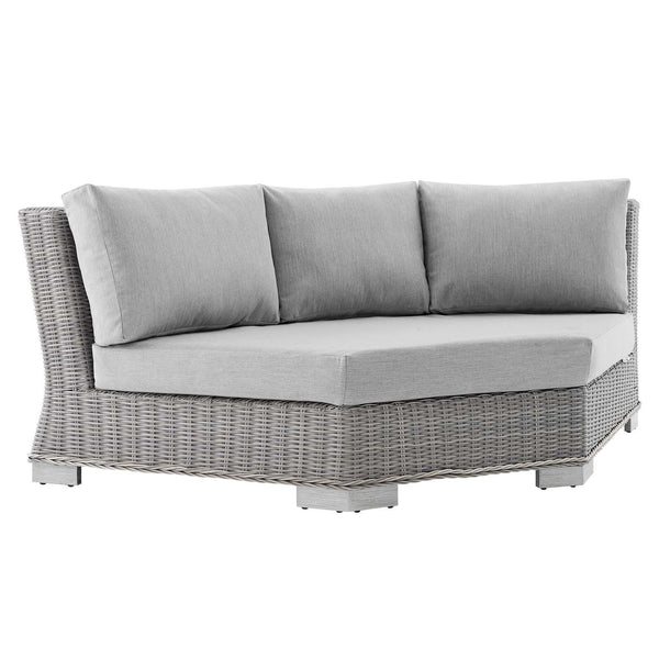 Conway Sunbrella� Outdoor Patio Wicker Rattan Round Corner Chair