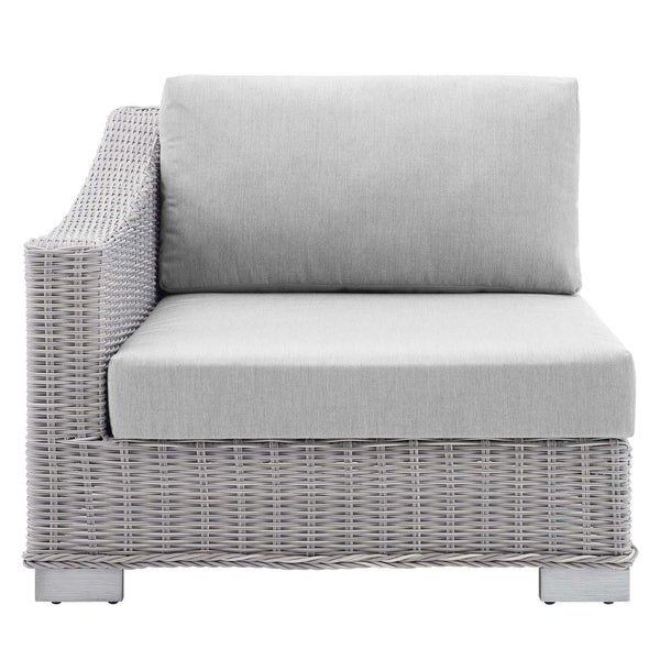 Conway Sunbrella� Outdoor Patio Wicker Rattan Left-Arm Chair