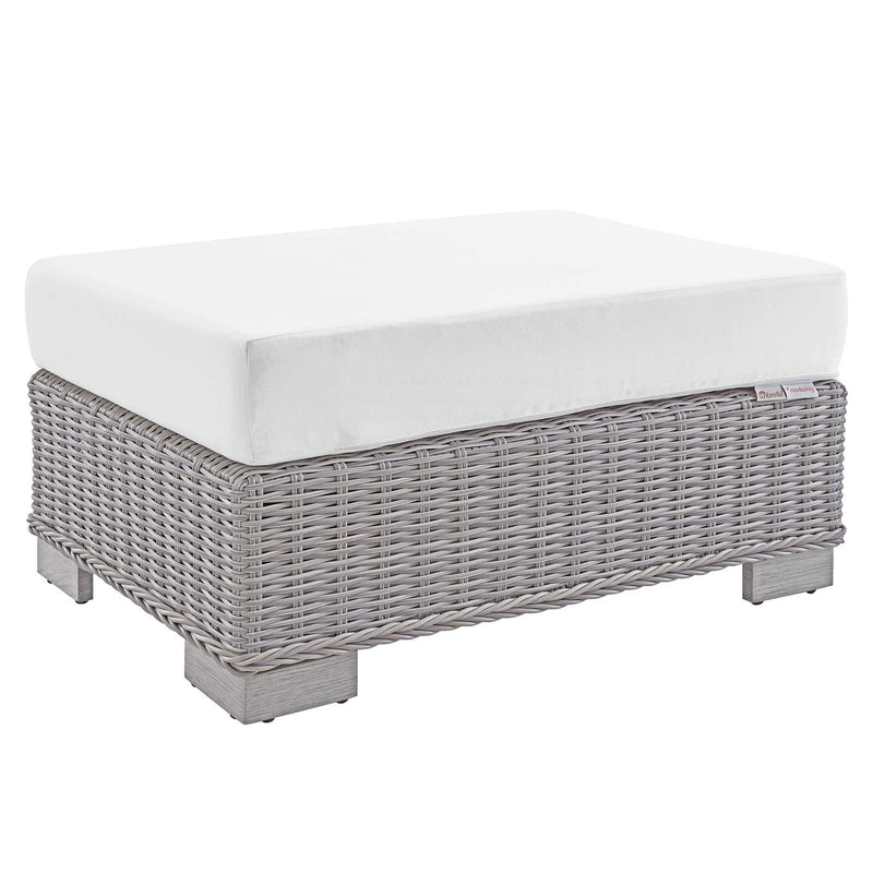 Conway Sunbrella� Outdoor Patio Wicker Rattan Ottoman