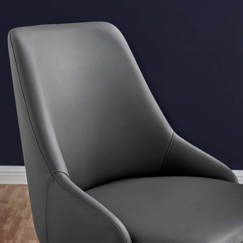 Designate Swivel Vegan Leather Office Chair