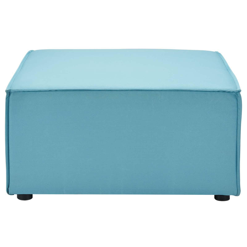 Saybrook Outdoor Patio Upholstered Sectional Sofa Ottoman