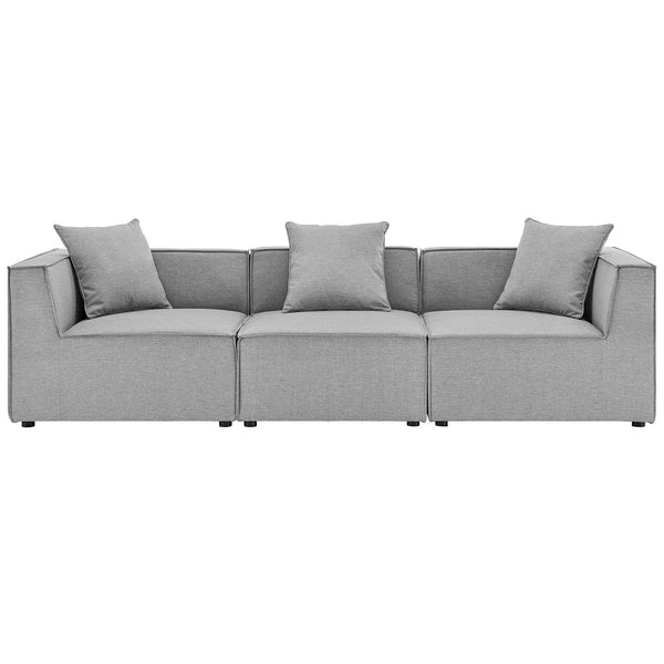 Saybrook Outdoor Patio Upholstered 3-Piece Sectional Sofa image