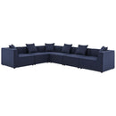 Saybrook Outdoor Patio Upholstered 6-Piece Sectional Sofa