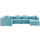 Saybrook Outdoor Patio Upholstered 6-Piece Sectional Sofa