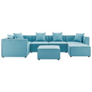 Saybrook Outdoor Patio Upholstered 7-Piece Sectional Sofa