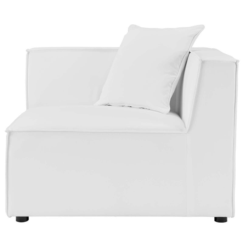 Saybrook Outdoor Patio Upholstered Sectional Sofa Corner Chair