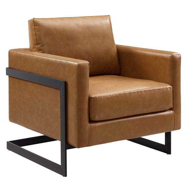 Posse Vegan Leather Accent Chair image