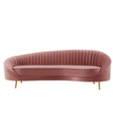 Camber Channel Tufted Performance Velvet Sofa