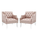 Proverbial Armchair Performance Velvet Set of 2