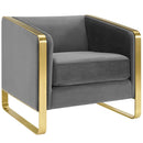 Visualize Accent Club Lounge Performance Velvet Armchair