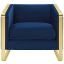 Visualize Accent Club Lounge Performance Velvet Armchair