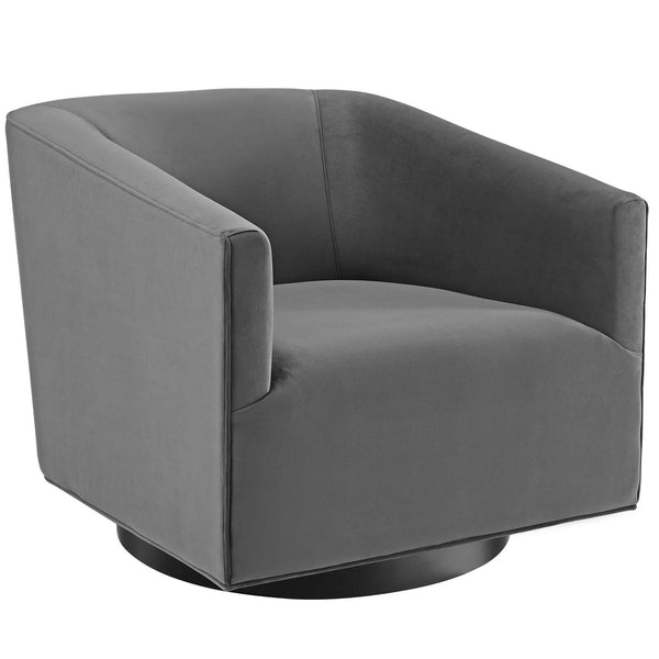 Twist Accent Lounge Performance Velvet Swivel Chair image