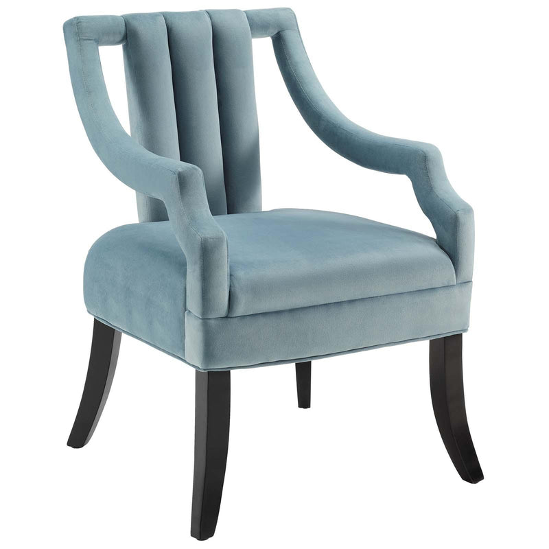 Harken Performance Velvet Accent Chair