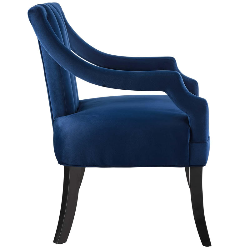 Harken Performance Velvet Accent Chair