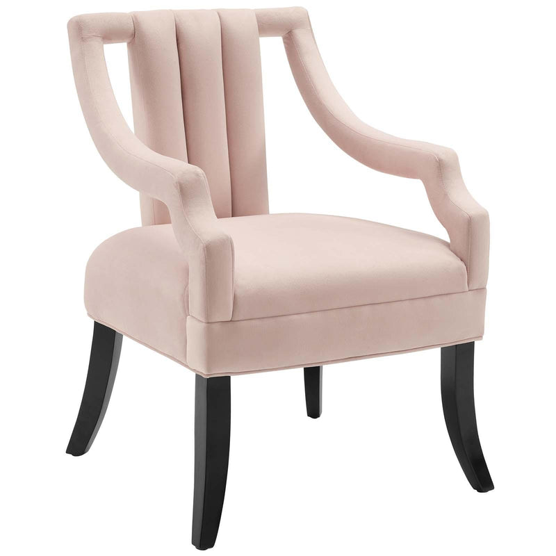 Harken Performance Velvet Accent Chair