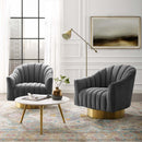 Buoyant Swivel Chair Performance Velvet Set of 2