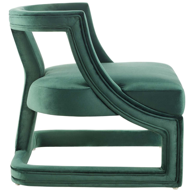 Requisite Accent Lounge Performance Velvet Armchair